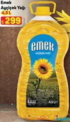 EMEK AYÇİÇEK YAĞI 4,5 L EMEK AYÇİÇEK YAĞI 4,5 L
